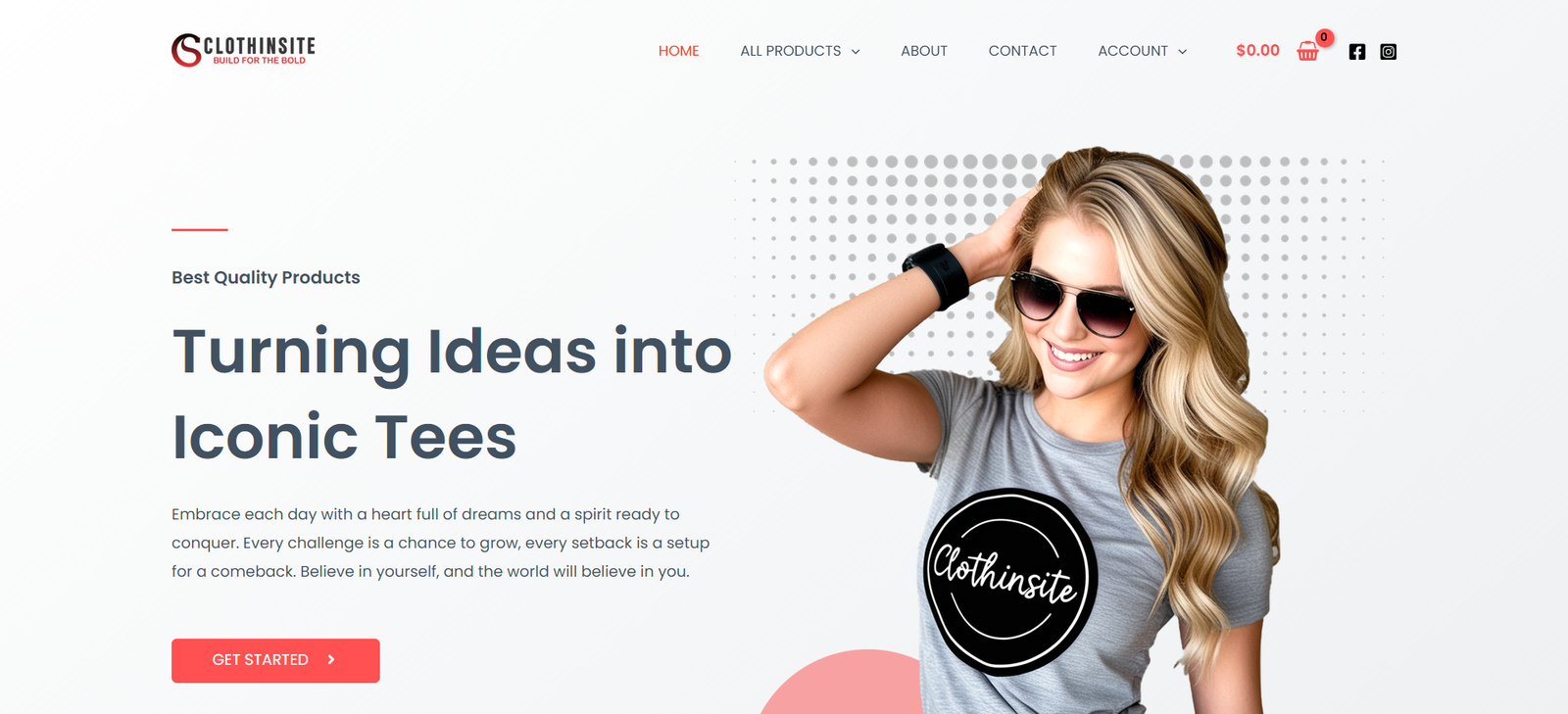 CLOTHINSITE (E Commerce)